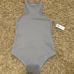 Gray/bluish bodysuit